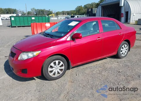 2010 Toyota Corolla Le z USA, uszkodzony, nr VIN 2T1BU4EE4AC519701